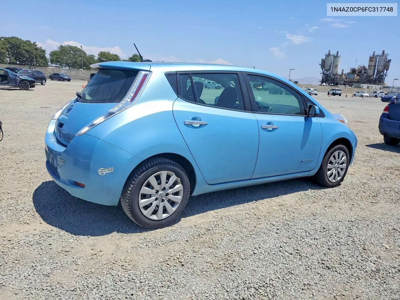 2015 Nissan Leaf S VIN: 1N4AZ0CP6FC317748 Lot: 60676166