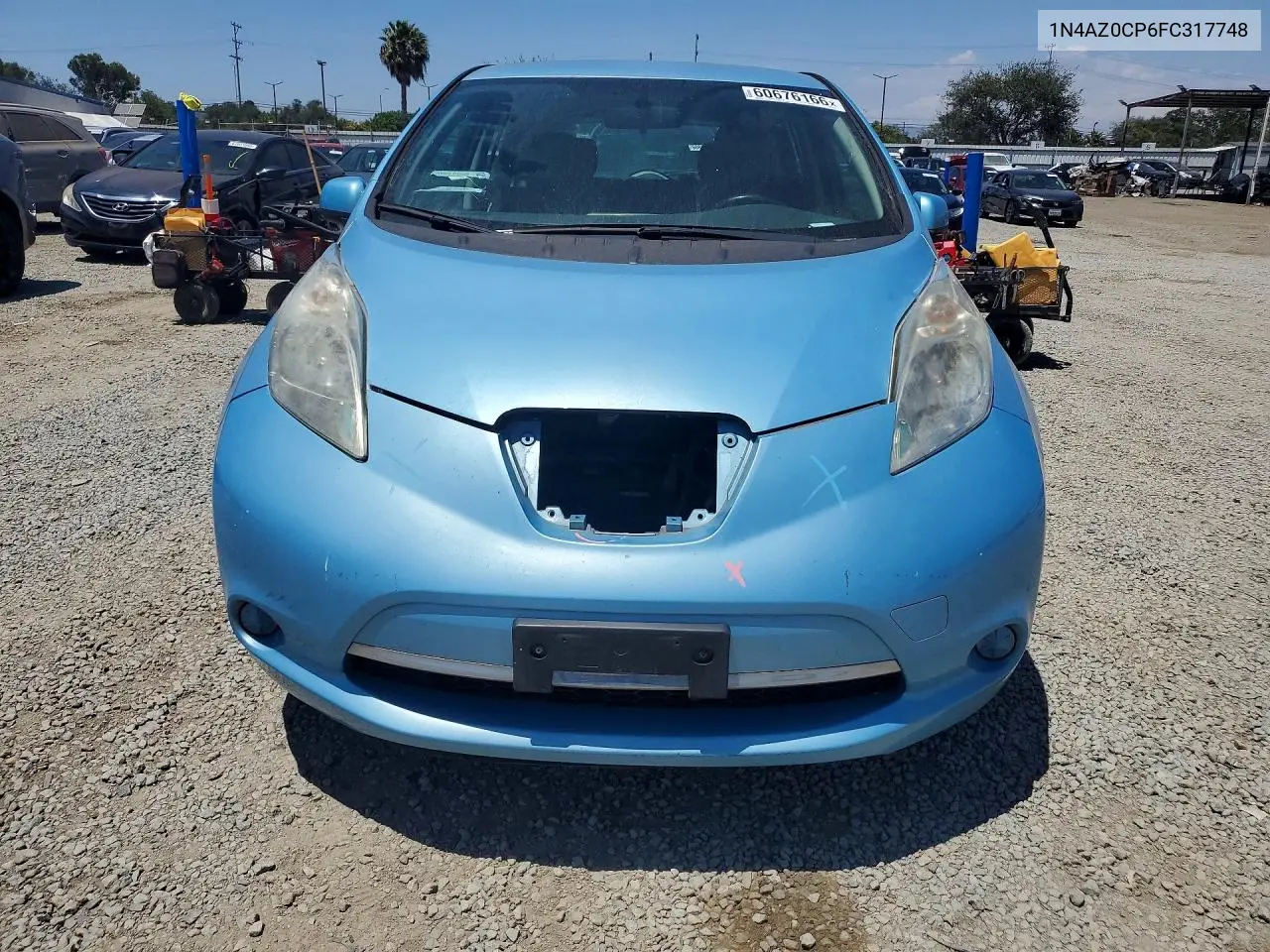 2015 Nissan Leaf S VIN: 1N4AZ0CP6FC317748 Lot: 60676166