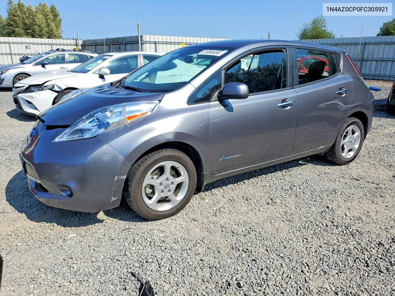 2015 Nissan Leaf Sv VIN: 1N4AZ0CP0FC305921 Lot: 61064456