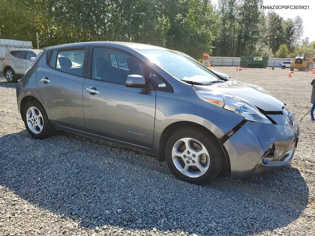 2015 Nissan Leaf Sv VIN: 1N4AZ0CP0FC305921 Lot: 61064456