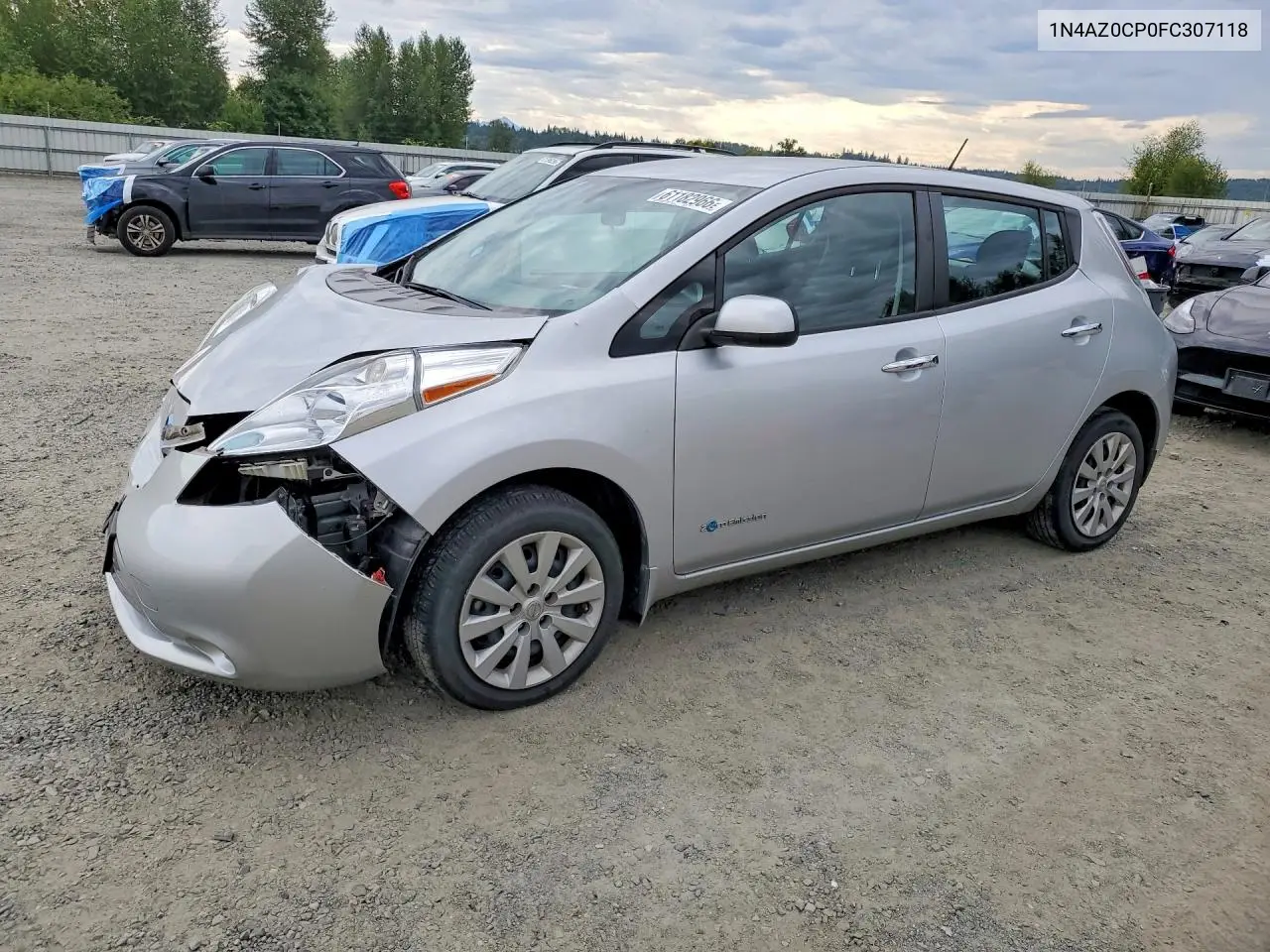 2015 Nissan Leaf S VIN: 1N4AZ0CP0FC307118 Lot: 61182966