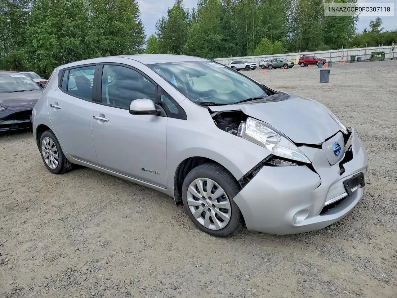 2015 Nissan Leaf S VIN: 1N4AZ0CP0FC307118 Lot: 61182966