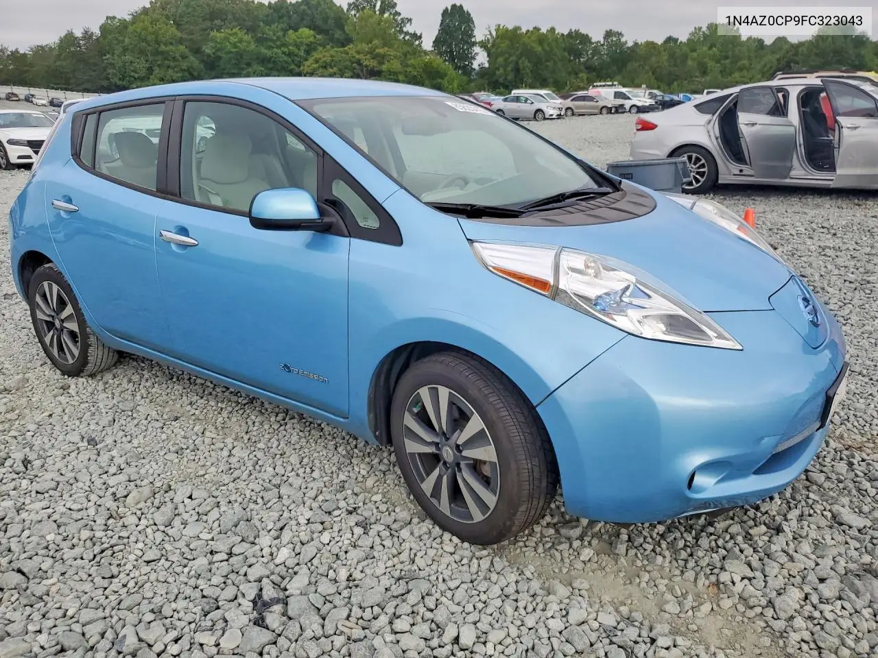 2015 Nissan Leaf Sv VIN: 1N4AZ0CP9FC323043 Lot: 85623415