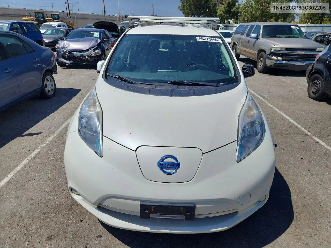 2016 Nissan Leaf Sv VIN: 1N4BZ0CP8GC302206 Lot: 56073856