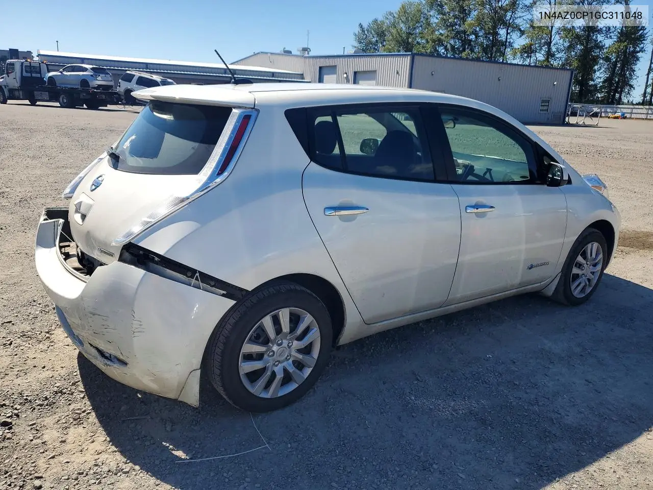 2016 Nissan Leaf S VIN: 1N4AZ0CP1GC311048 Lot: 57554316