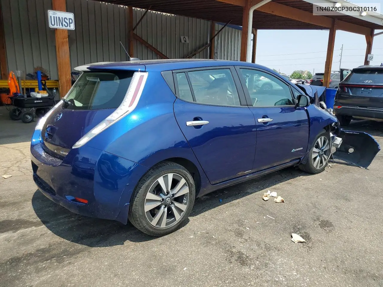 2016 Nissan Leaf S-30 VIN: 1N4BZ0CP3GC310116 Lot: 58225656