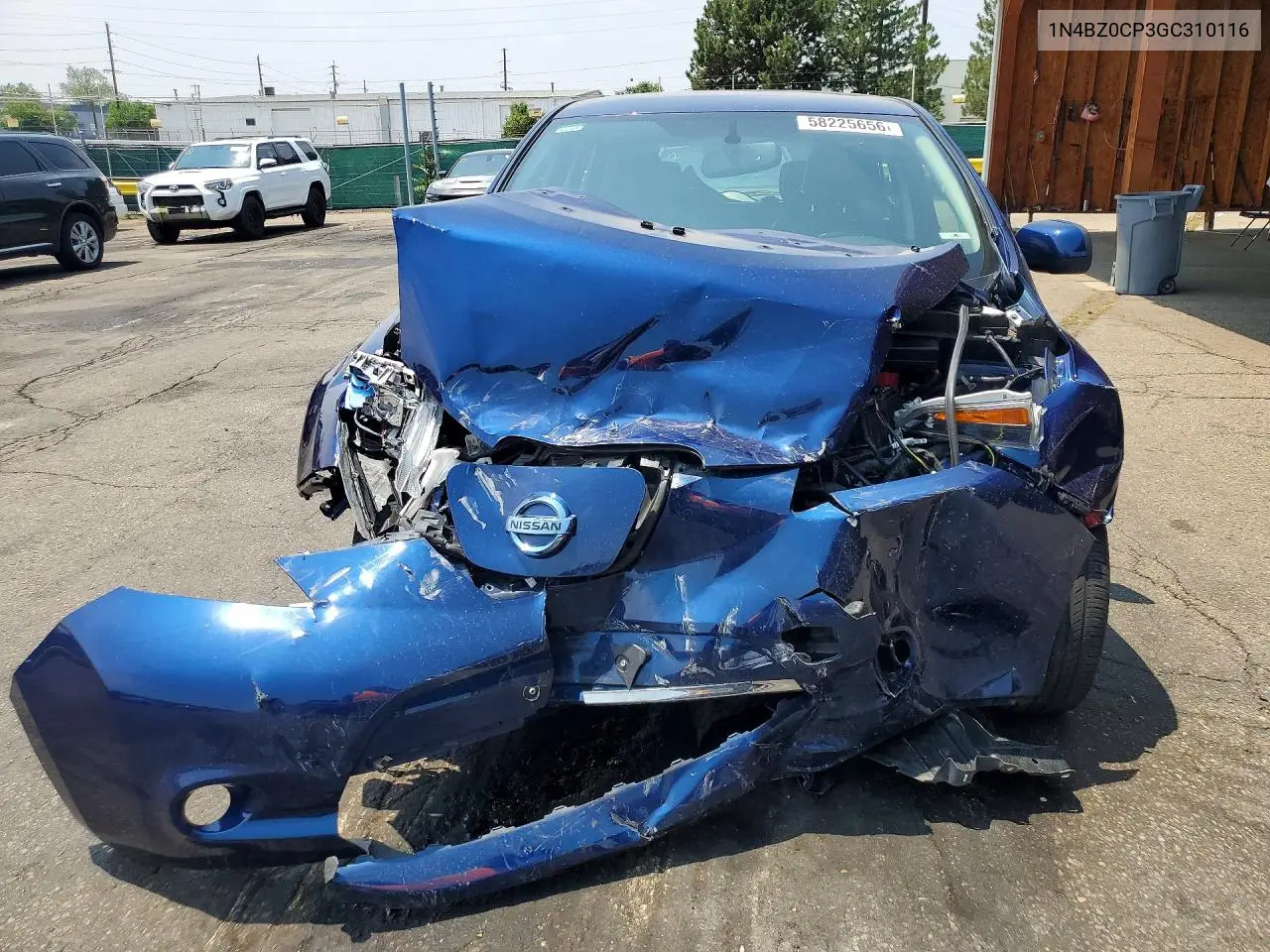 2016 Nissan Leaf S-30 VIN: 1N4BZ0CP3GC310116 Lot: 58225656