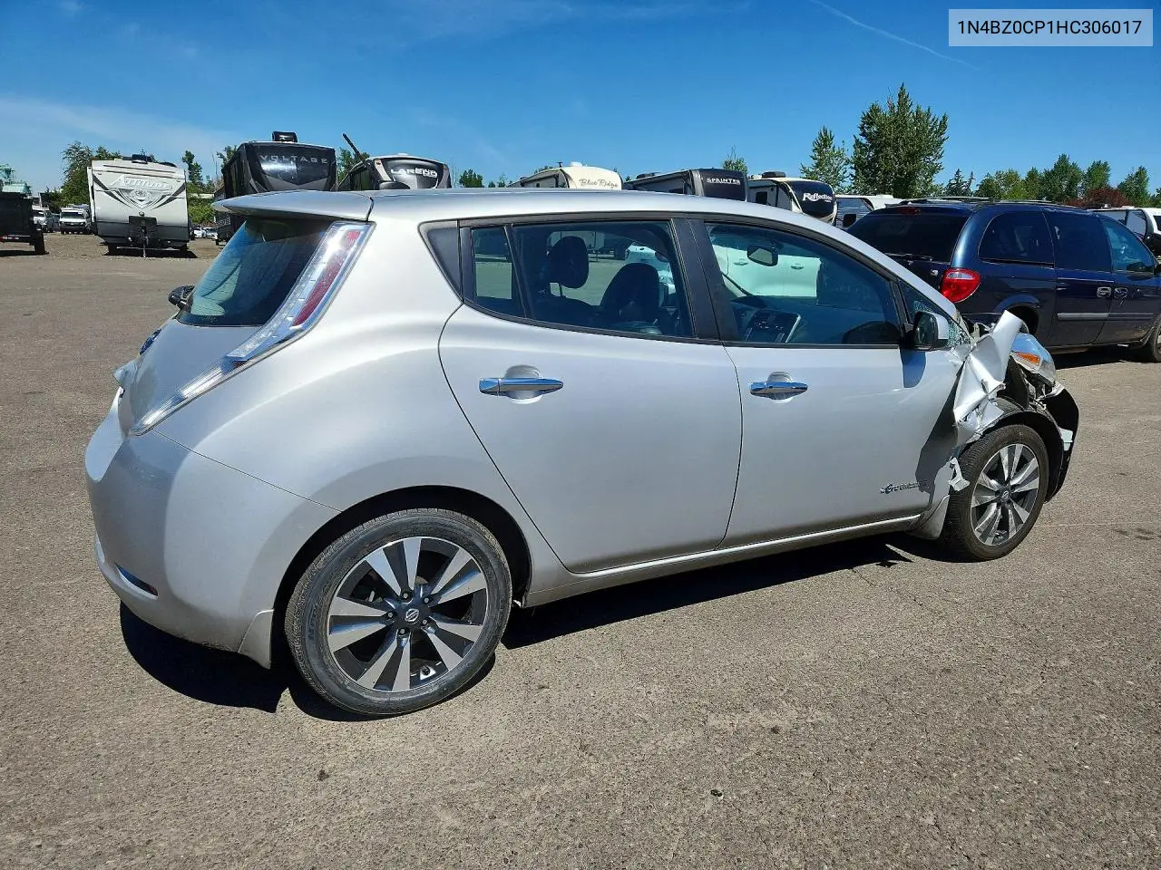 2017 Nissan Leaf Sl VIN: 1N4BZ0CP1HC306017 Lot: 55381236