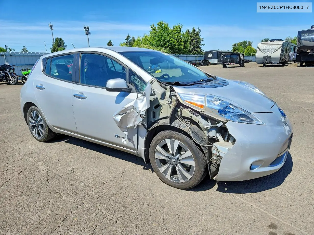 2017 Nissan Leaf Sl VIN: 1N4BZ0CP1HC306017 Lot: 55381236