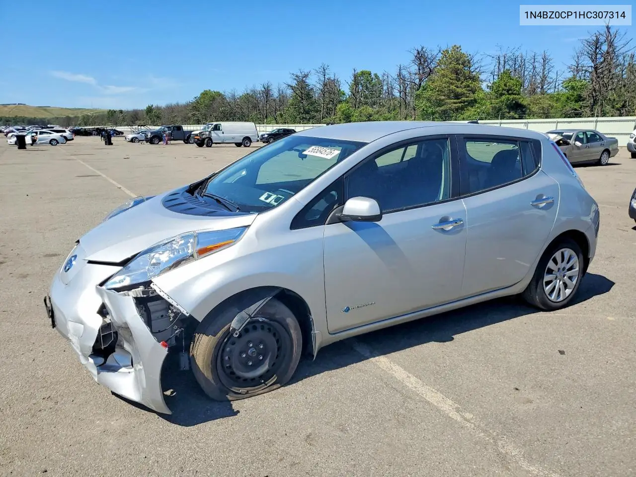 2017 Nissan Leaf S VIN: 1N4BZ0CP1HC307314 Lot: 56584576