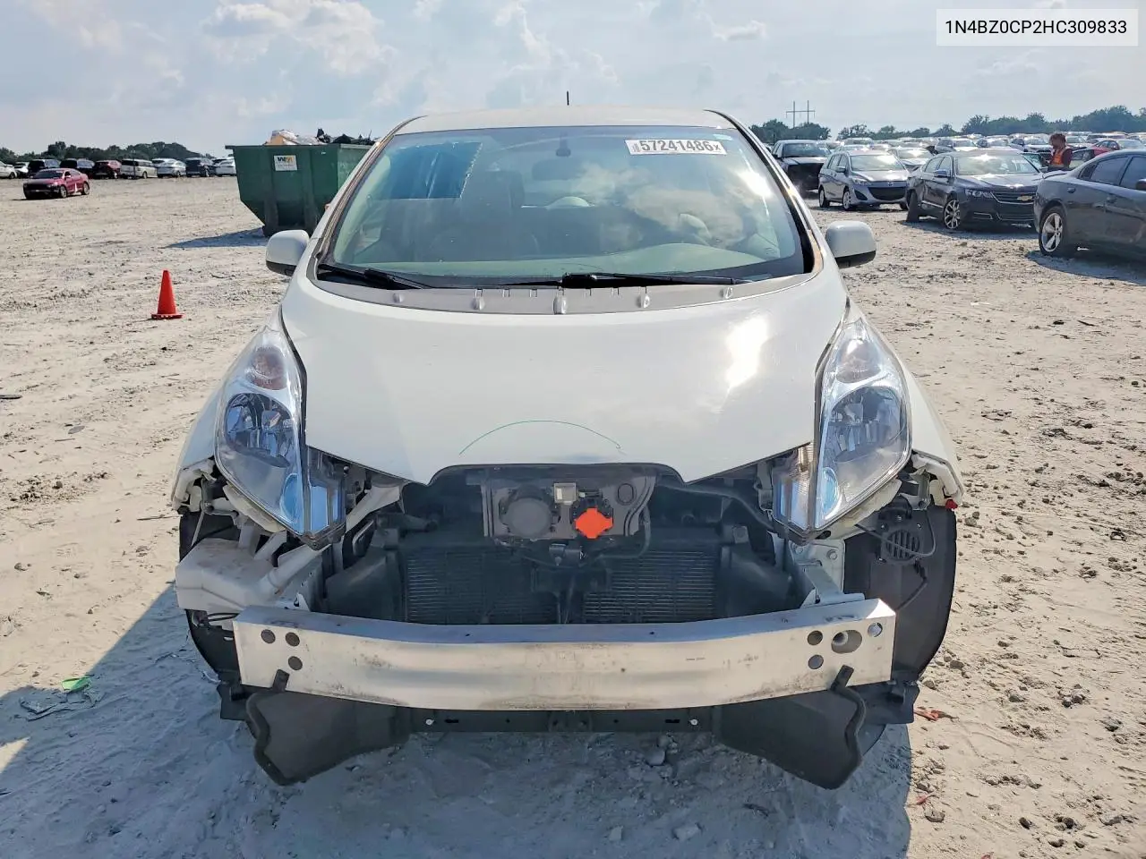 2017 Nissan Leaf Sv VIN: 1N4BZ0CP2HC309833 Lot: 57241486