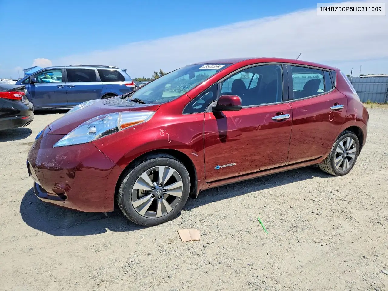 2017 Nissan Leaf Sv VIN: 1N4BZ0CP5HC311009 Lot: 59978356