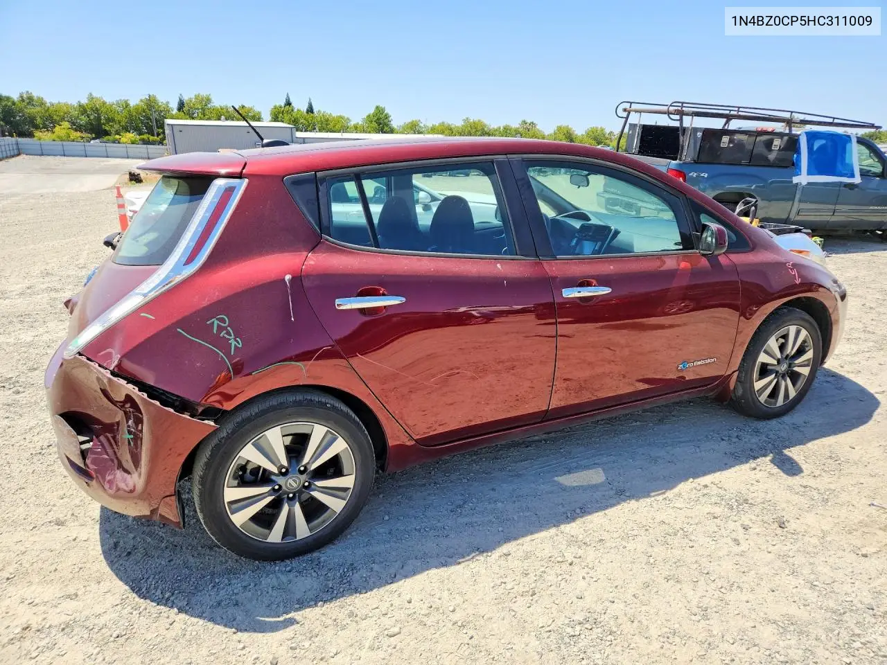 2017 Nissan Leaf Sv VIN: 1N4BZ0CP5HC311009 Lot: 59978356
