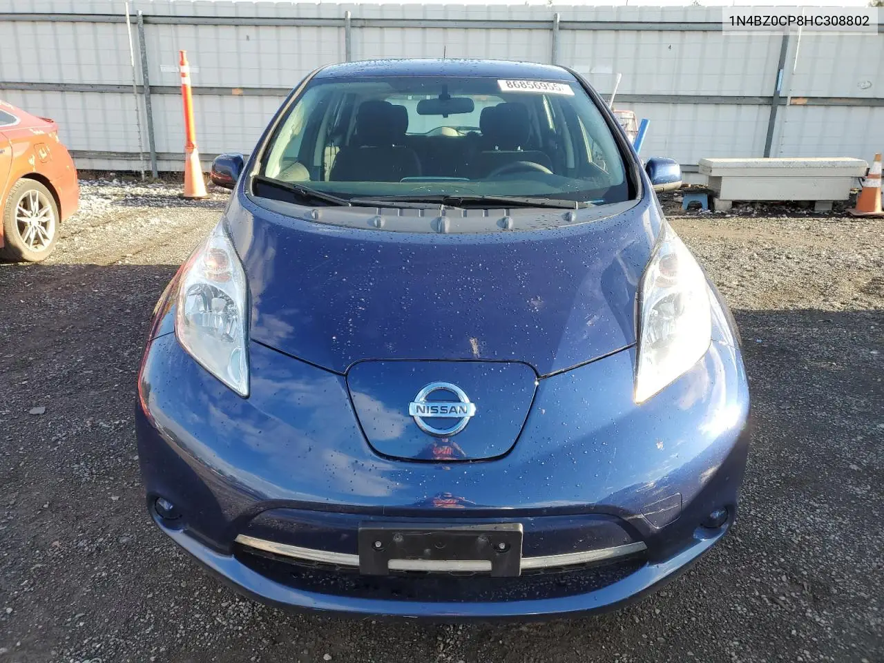 1N4BZ0CP8HC308802 2017 Nissan Leaf S