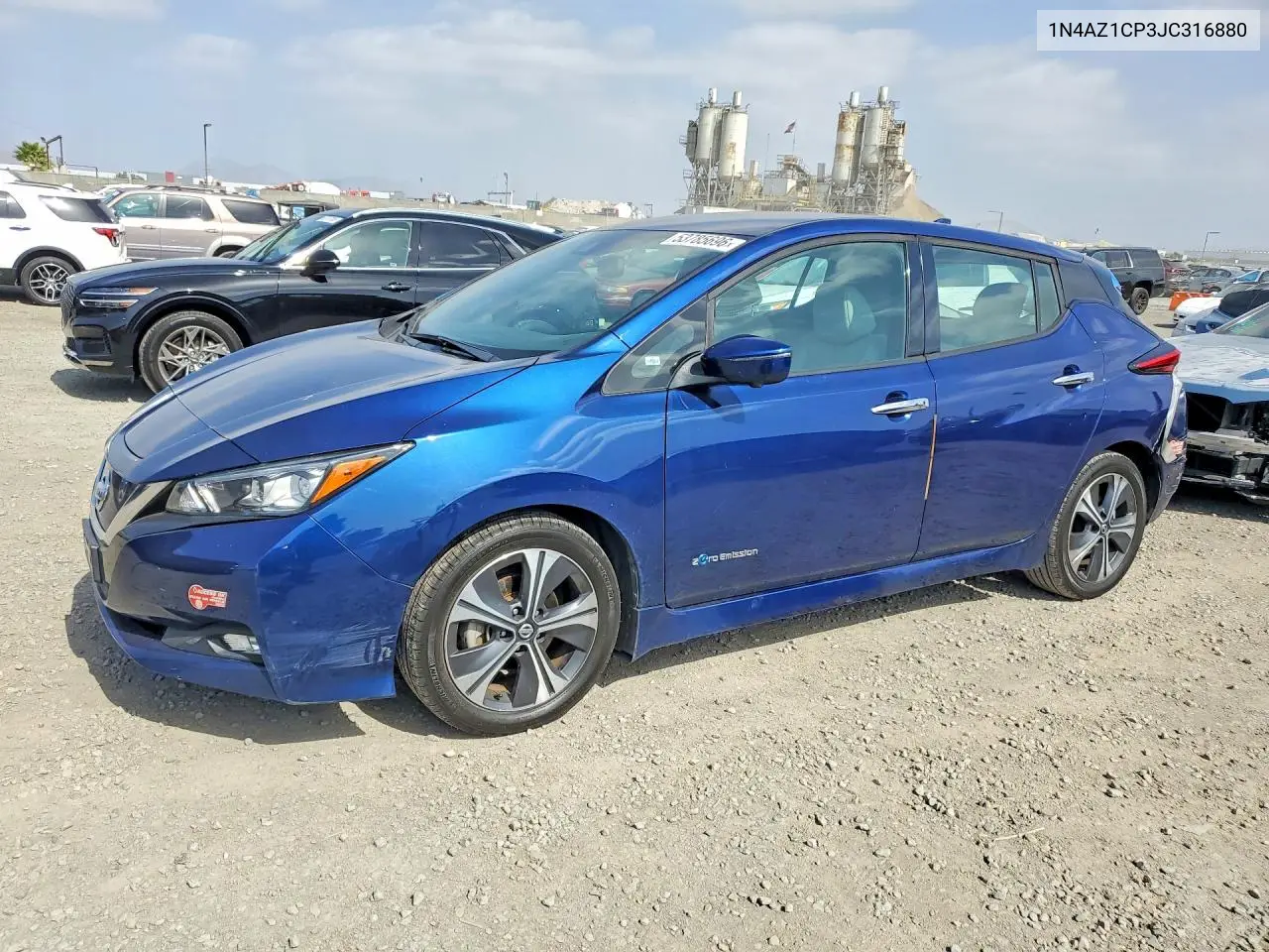 2018 Nissan Leaf S VIN: 1N4AZ1CP3JC316880 Lot: 53785696