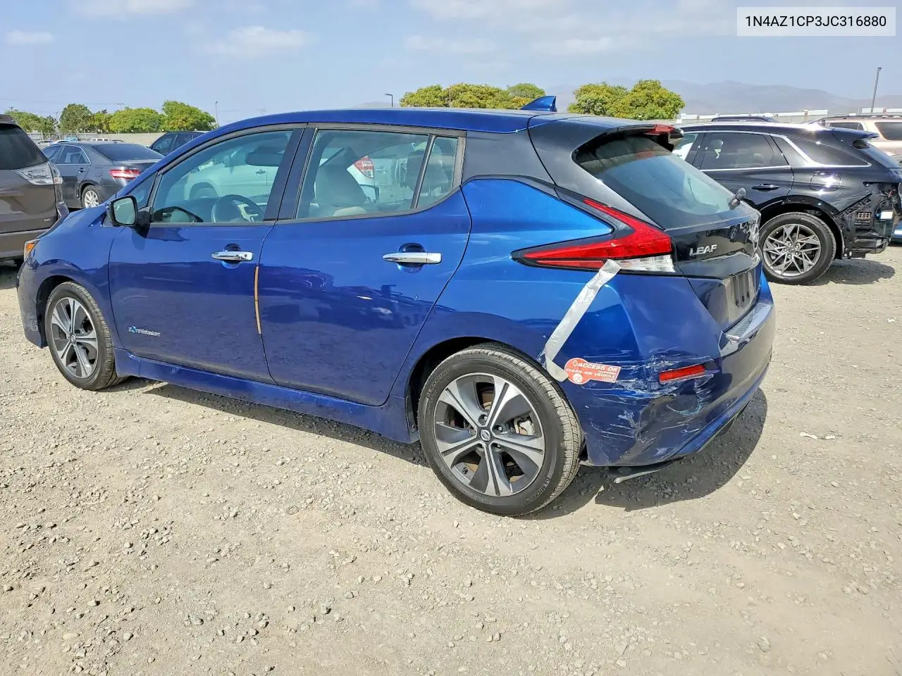 2018 Nissan Leaf S VIN: 1N4AZ1CP3JC316880 Lot: 53785696