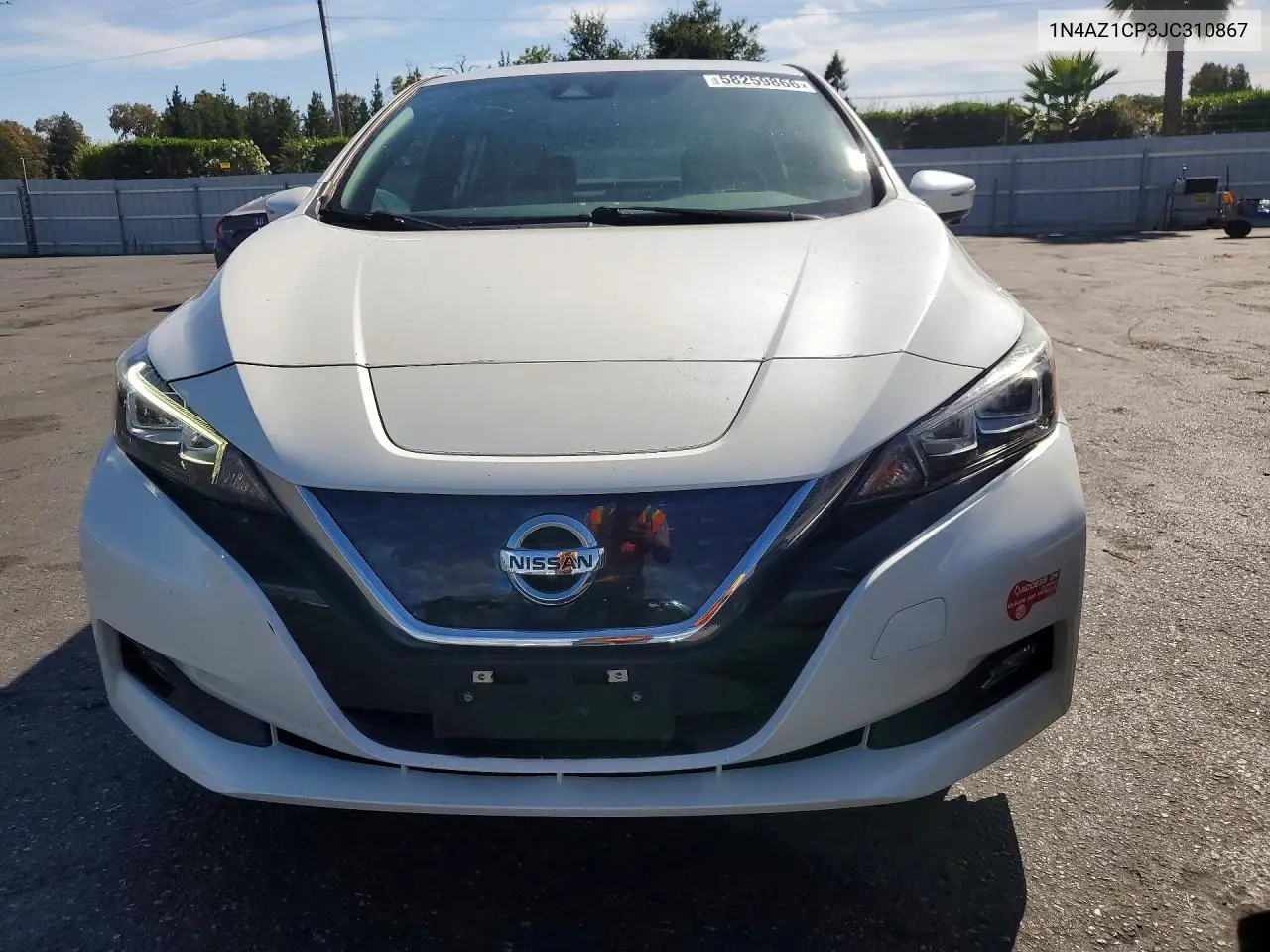 2018 Nissan Leaf Sl VIN: 1N4AZ1CP3JC310867 Lot: 58259866