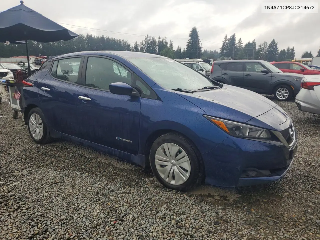 2018 Nissan Leaf S VIN: 1N4AZ1CP8JC314672 Lot: 61006246