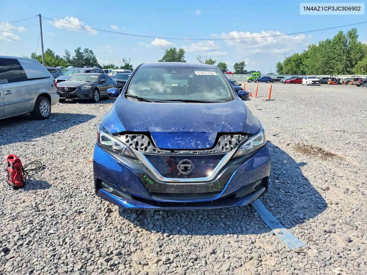 2018 Nissan Leaf Sl VIN: 1N4AZ1CP3JC306902 Lot: 61011156