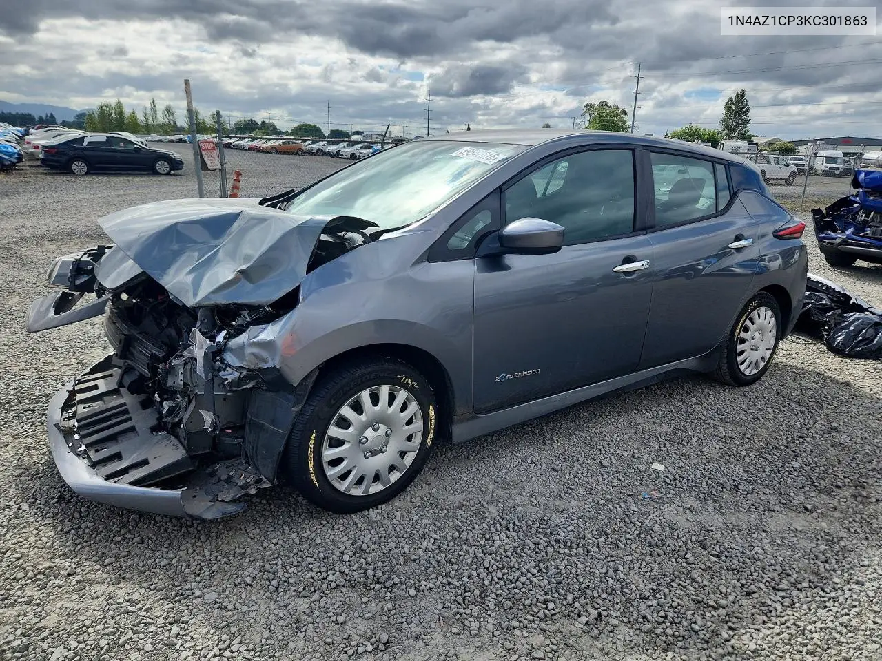 2019 Nissan Leaf S VIN: 1N4AZ1CP3KC301863 Lot: 59542016