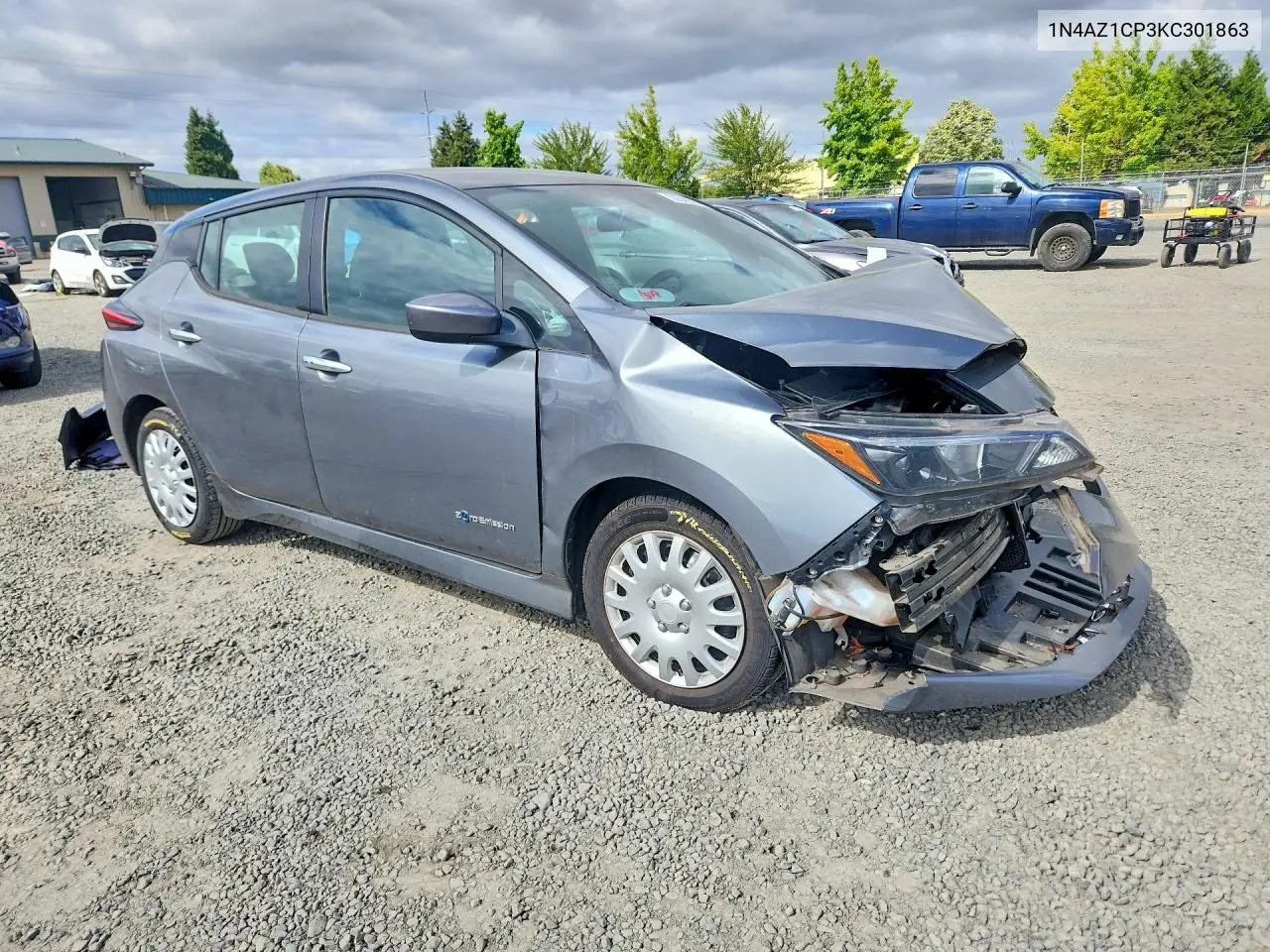 2019 Nissan Leaf S VIN: 1N4AZ1CP3KC301863 Lot: 59542016