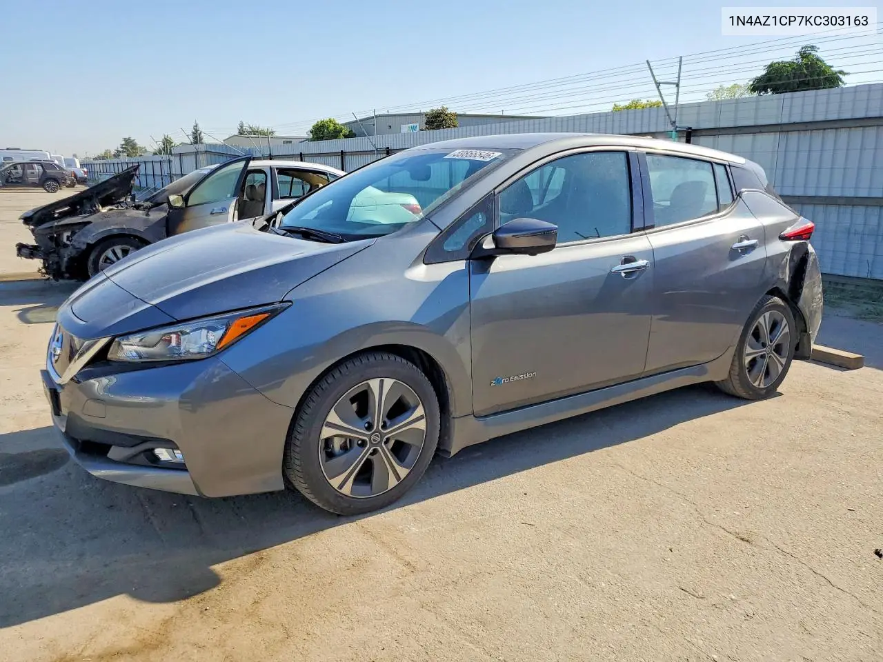 2019 Nissan Leaf Sl VIN: 1N4AZ1CP7KC303163 Lot: 59866546
