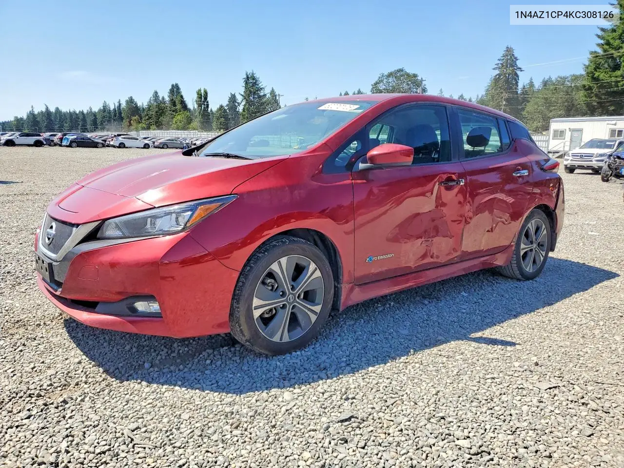 2019 Nissan Leaf Sv VIN: 1N4AZ1CP4KC308126 Lot: 60070106
