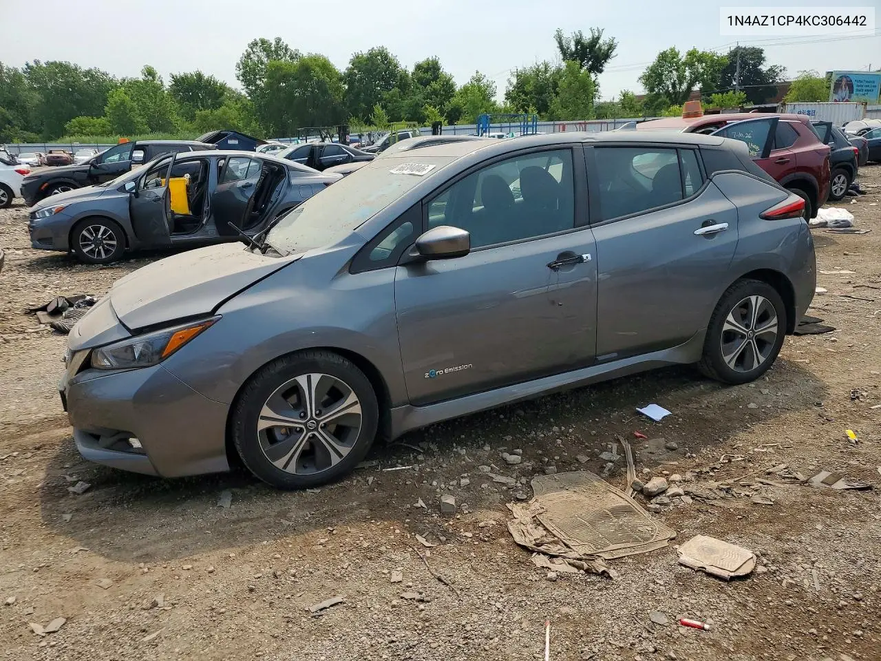 2019 Nissan Leaf Sv VIN: 1N4AZ1CP4KC306442 Lot: 60304046