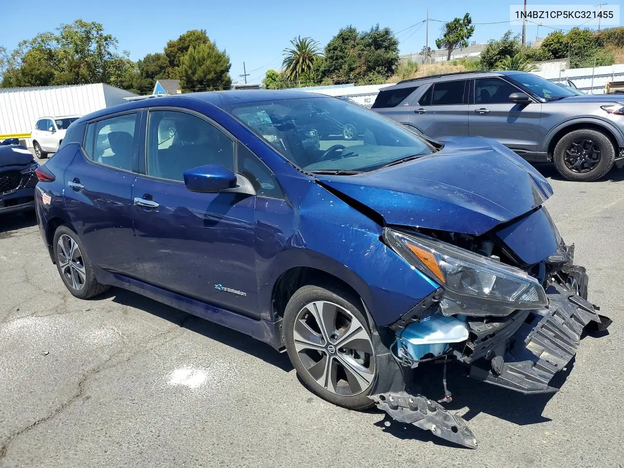 2019 Nissan Leaf Sv Plus VIN: 1N4BZ1CP5KC321455 Lot: 60620796