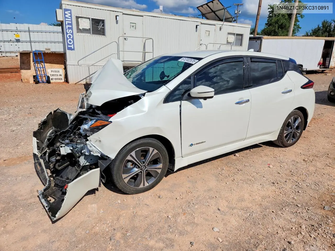 2019 Nissan Leaf Sl Plus VIN: 1N4BZ1CP3KC310891 Lot: 61240536