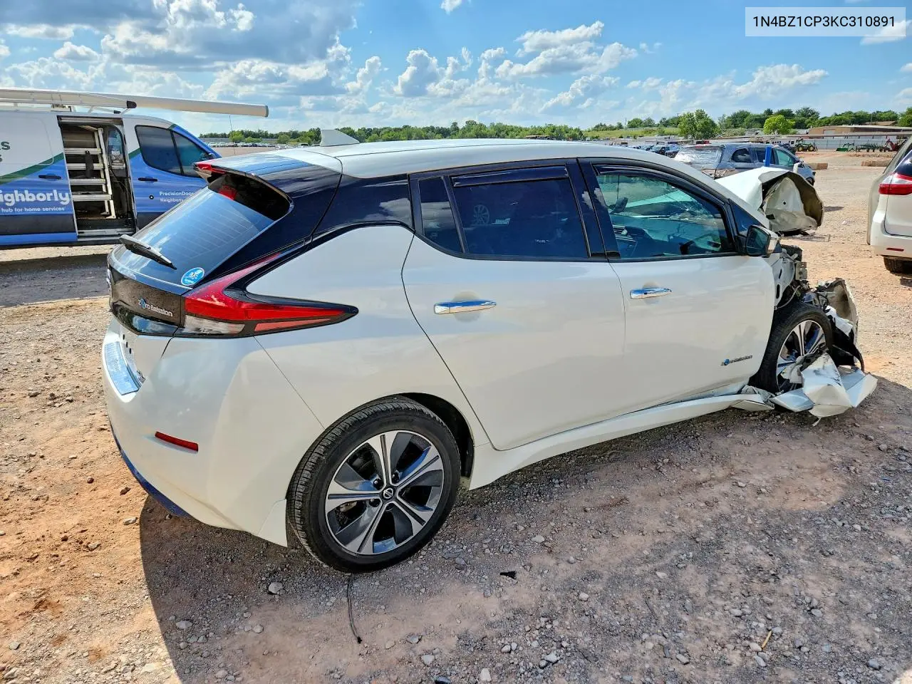 2019 Nissan Leaf Sl Plus VIN: 1N4BZ1CP3KC310891 Lot: 61240536