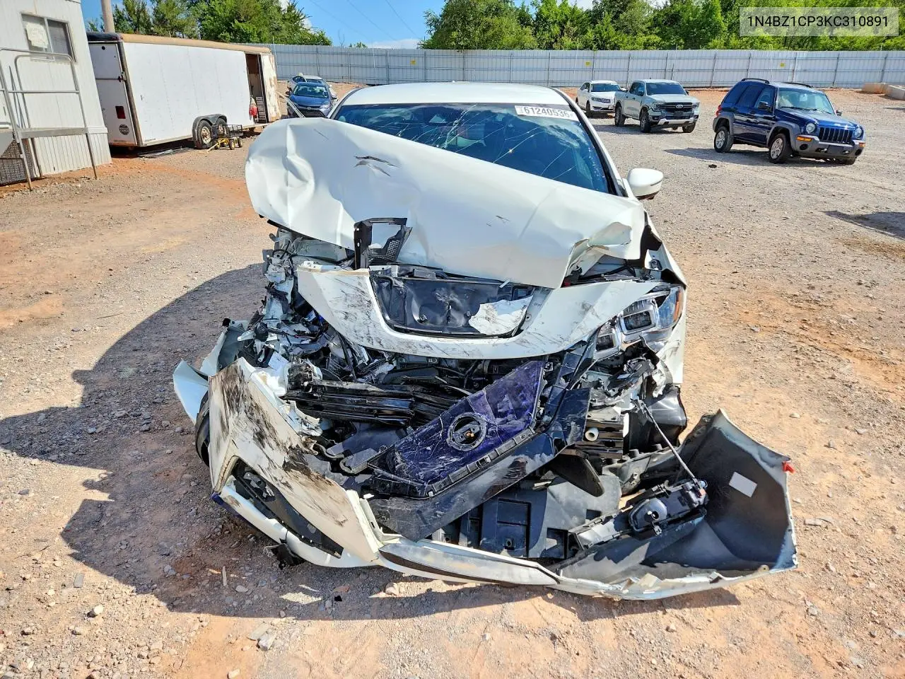 2019 Nissan Leaf Sl Plus VIN: 1N4BZ1CP3KC310891 Lot: 61240536