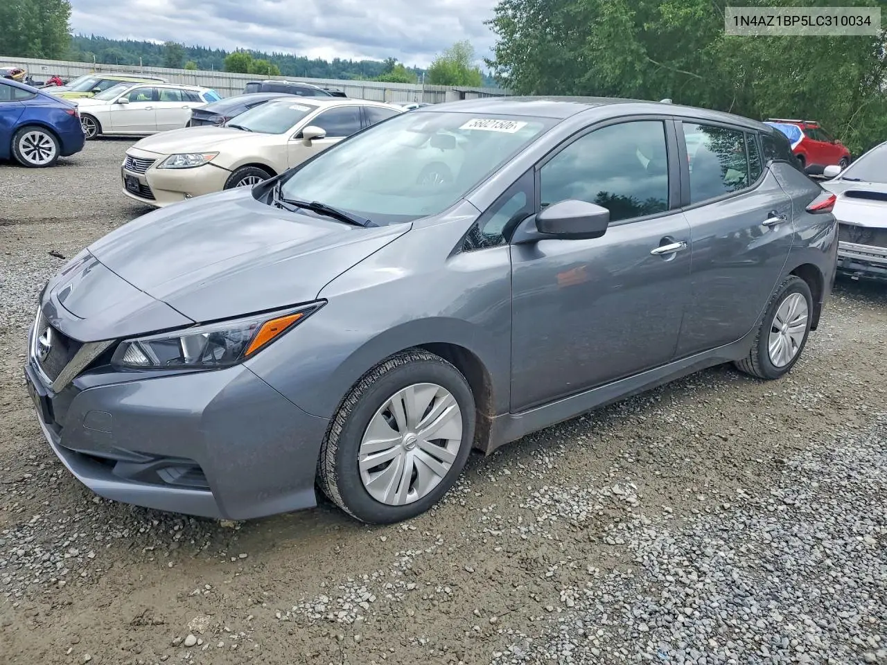 2020 Nissan Leaf S VIN: 1N4AZ1BP5LC310034 Lot: 56021506