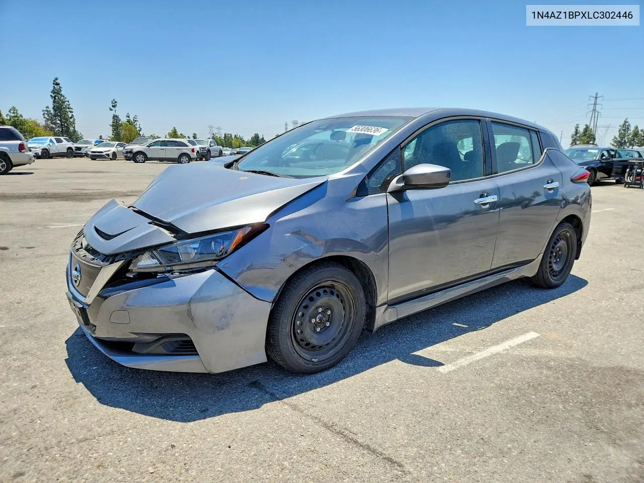 2020 Nissan Leaf S VIN: 1N4AZ1BPXLC302446 Lot: 56306636