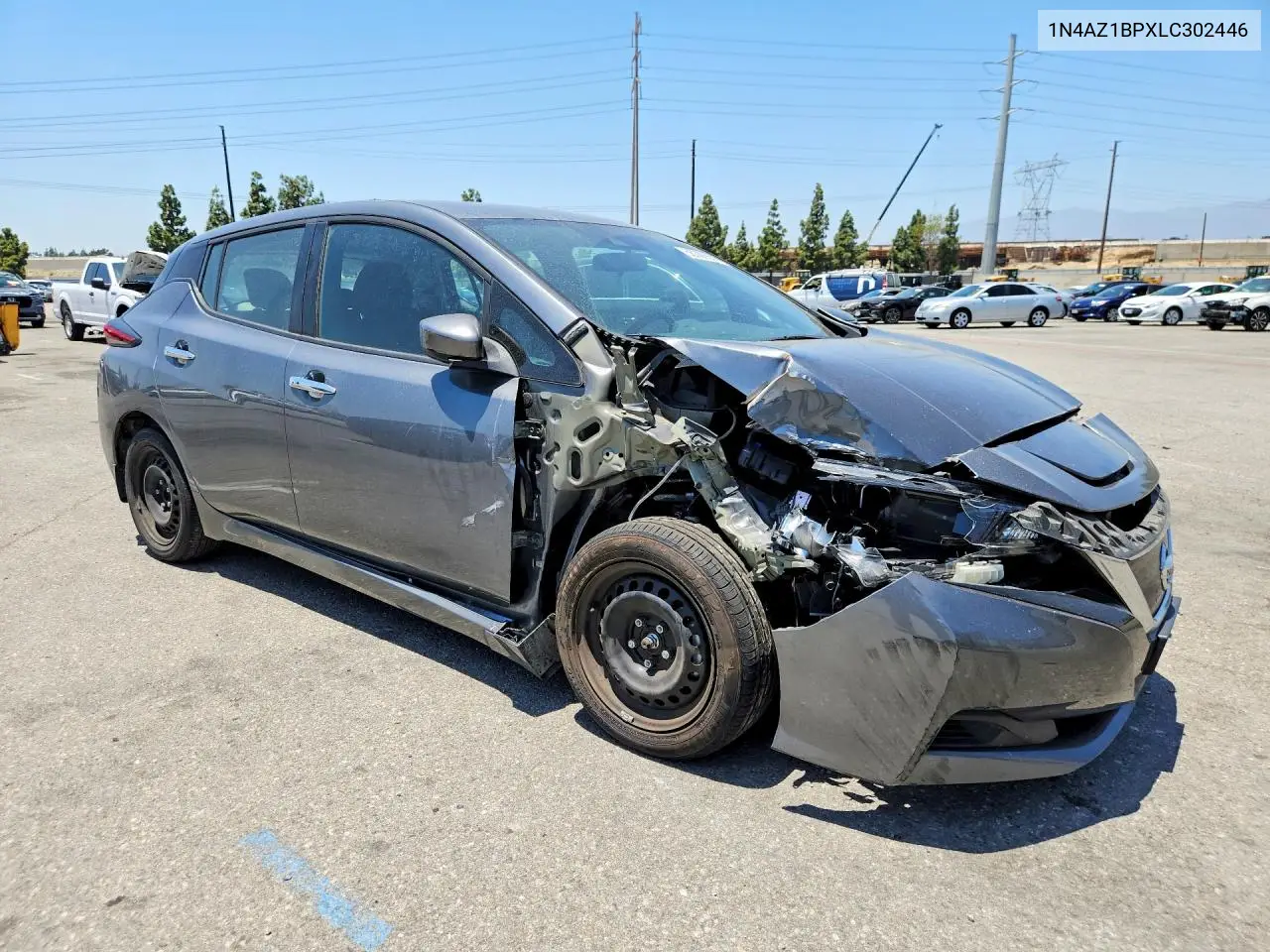 2020 Nissan Leaf S VIN: 1N4AZ1BPXLC302446 Lot: 56306636