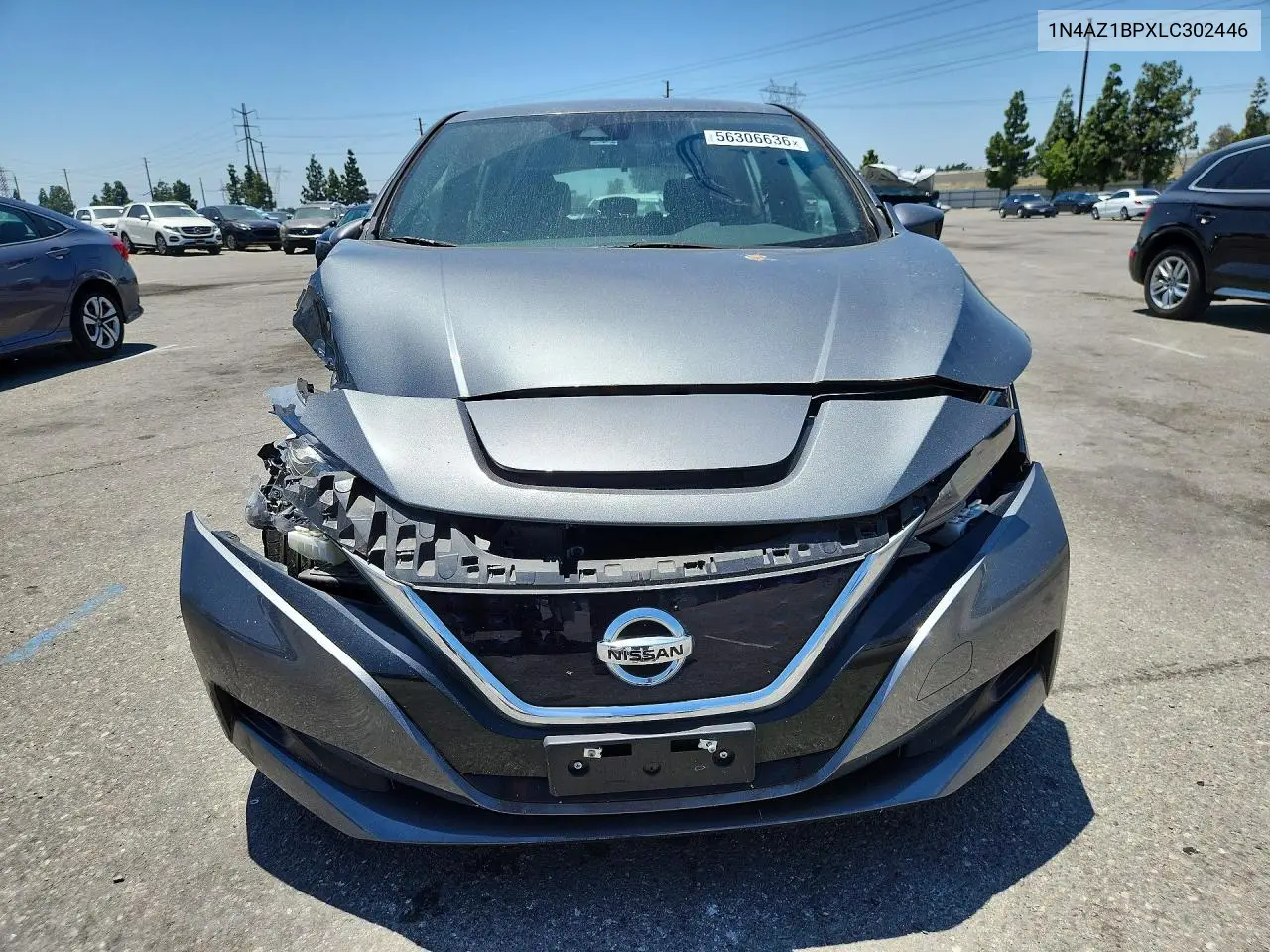 2020 Nissan Leaf S VIN: 1N4AZ1BPXLC302446 Lot: 56306636