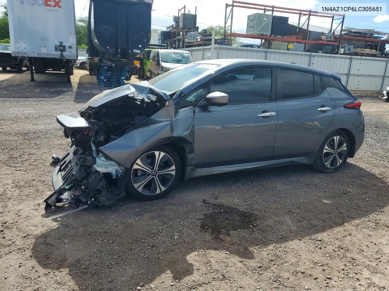 2020 Nissan Leaf Sv VIN: 1N4AZ1CP6LC305651 Lot: 58497626