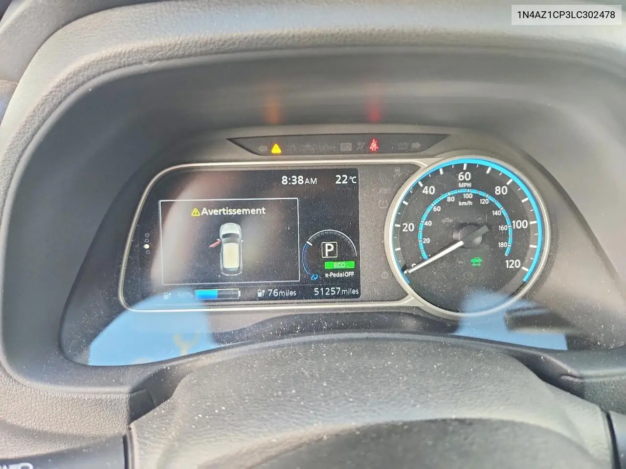 2020 Nissan Leaf Sv VIN: 1N4AZ1CP3LC302478 Lot: 59905746