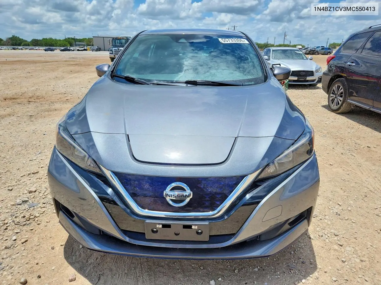 2021 Nissan Leaf Sv Plus VIN: 1N4BZ1CV3MC550413 Lot: 55733306