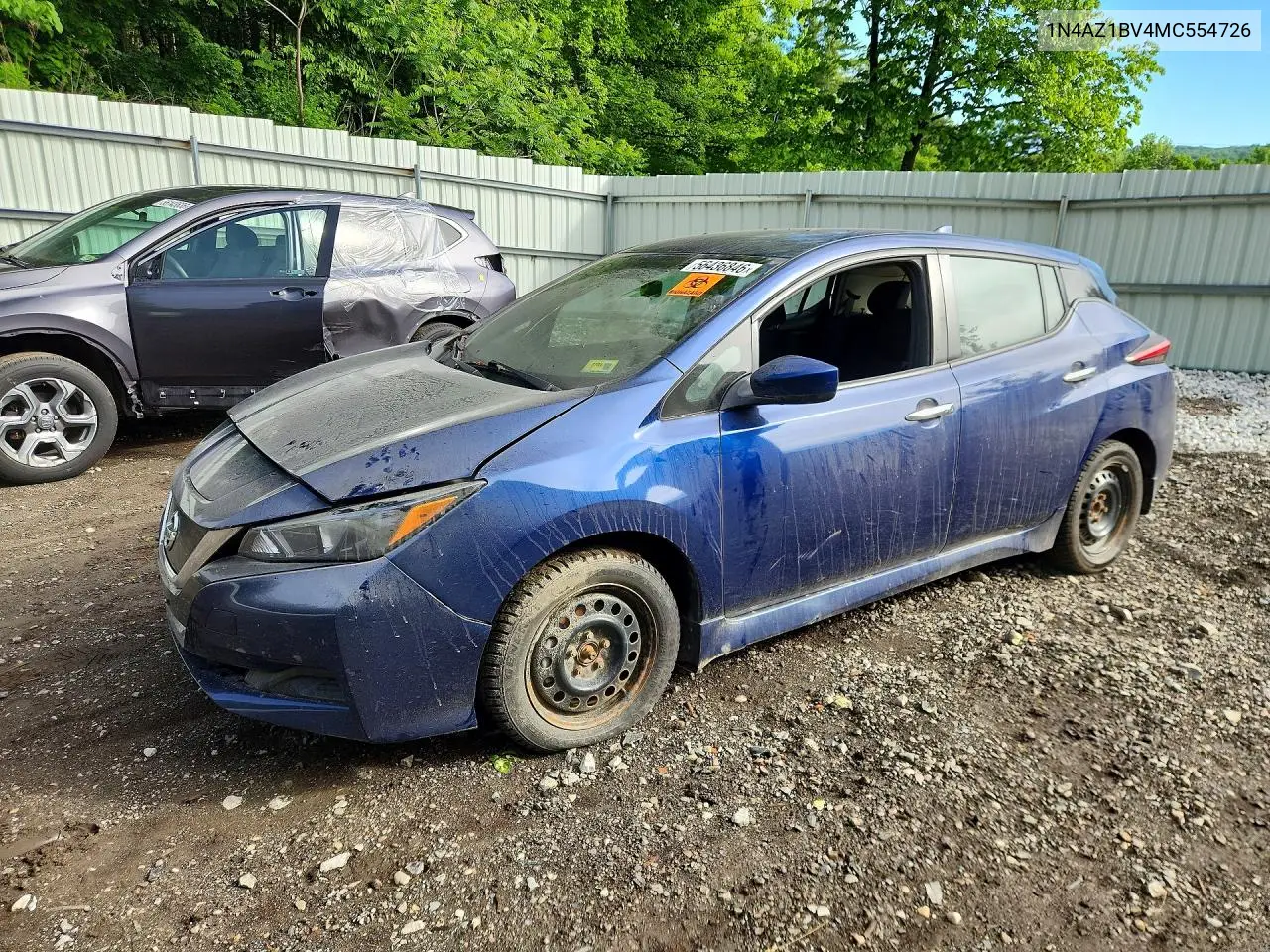 2021 Nissan Leaf S VIN: 1N4AZ1BV4MC554726 Lot: 56436846