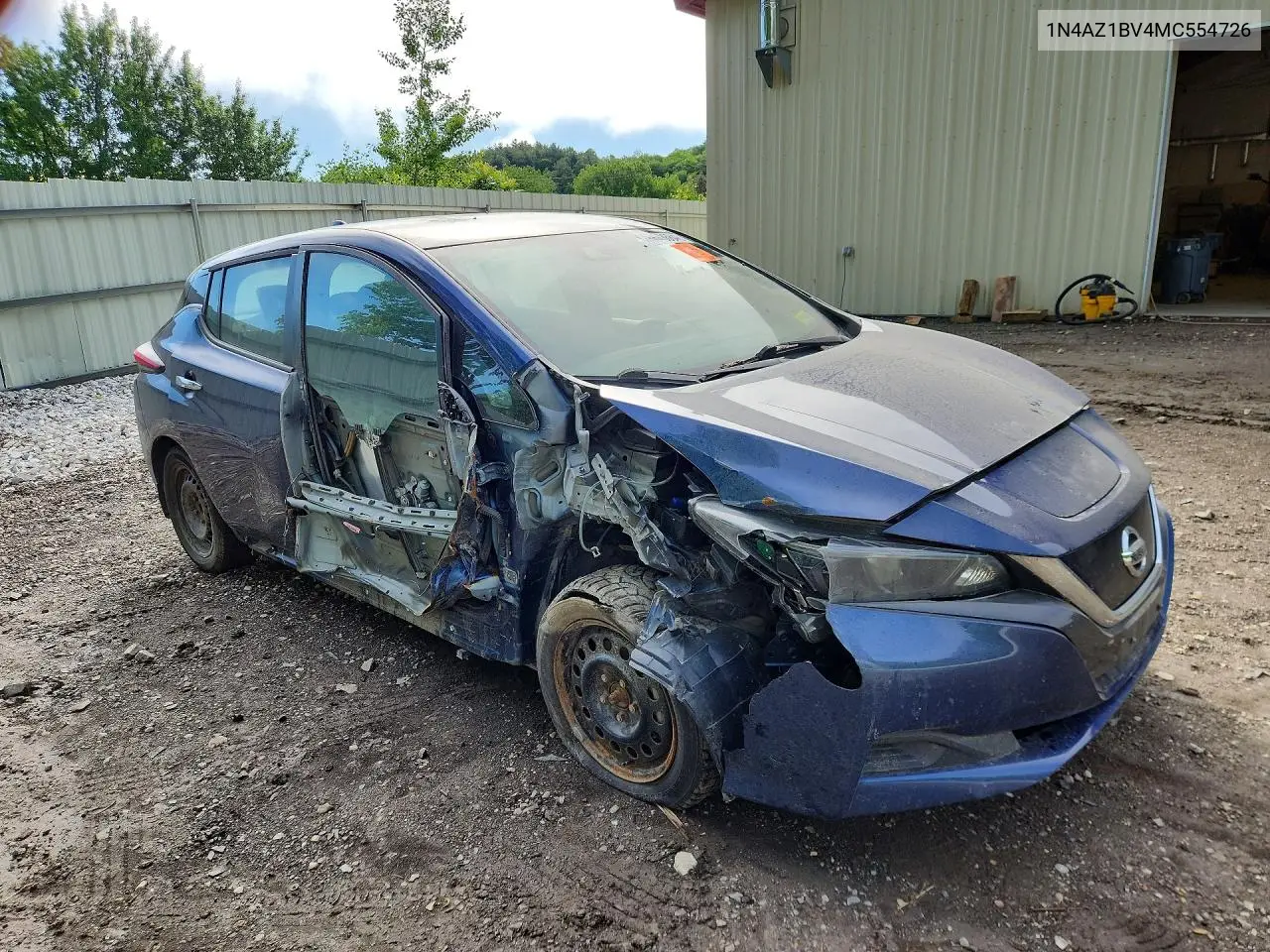 2021 Nissan Leaf S VIN: 1N4AZ1BV4MC554726 Lot: 56436846