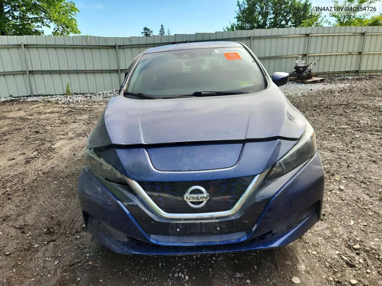 2021 Nissan Leaf S VIN: 1N4AZ1BV4MC554726 Lot: 56436846