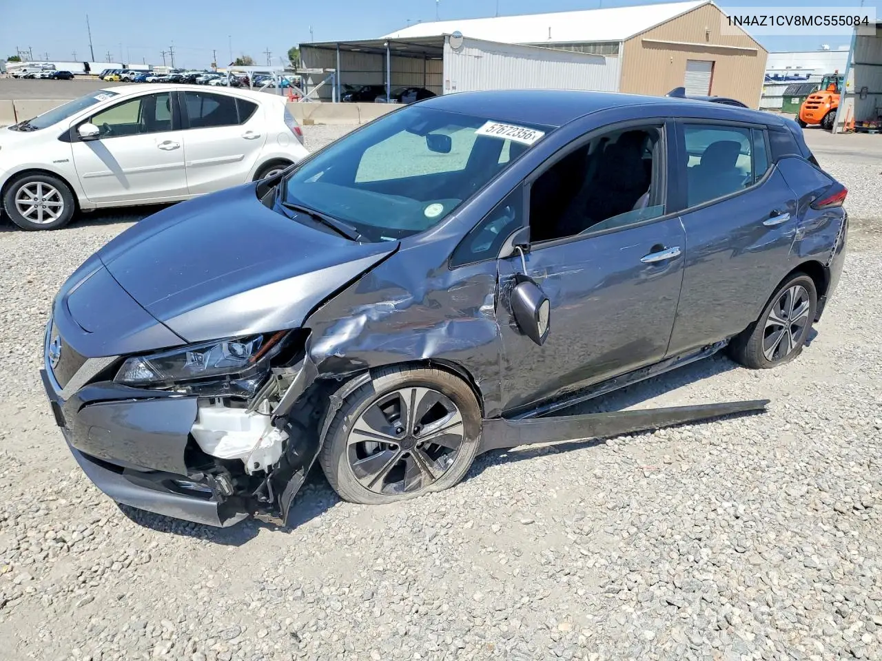 2021 Nissan Leaf Sv VIN: 1N4AZ1CV8MC555084 Lot: 57672356