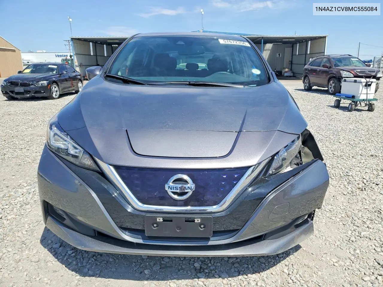 2021 Nissan Leaf Sv VIN: 1N4AZ1CV8MC555084 Lot: 57672356