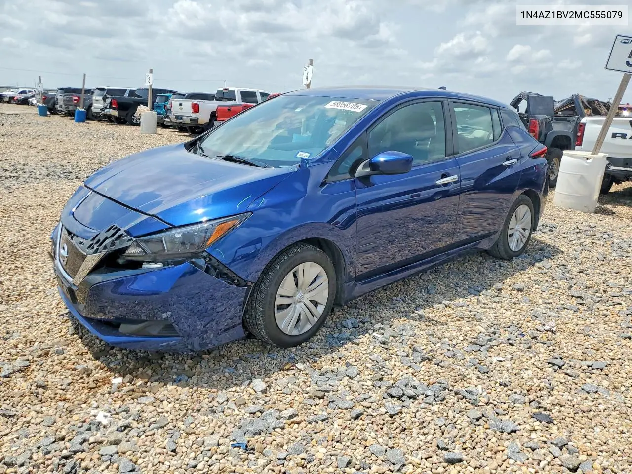 2021 Nissan Leaf S VIN: 1N4AZ1BV2MC555079 Lot: 58058706