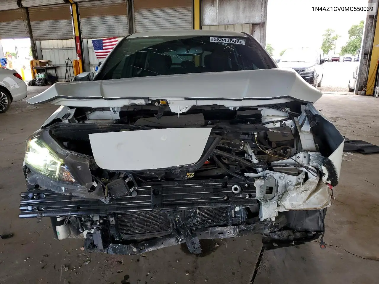2021 Nissan Leaf Sv VIN: 1N4AZ1CV0MC550039 Lot: 58847686