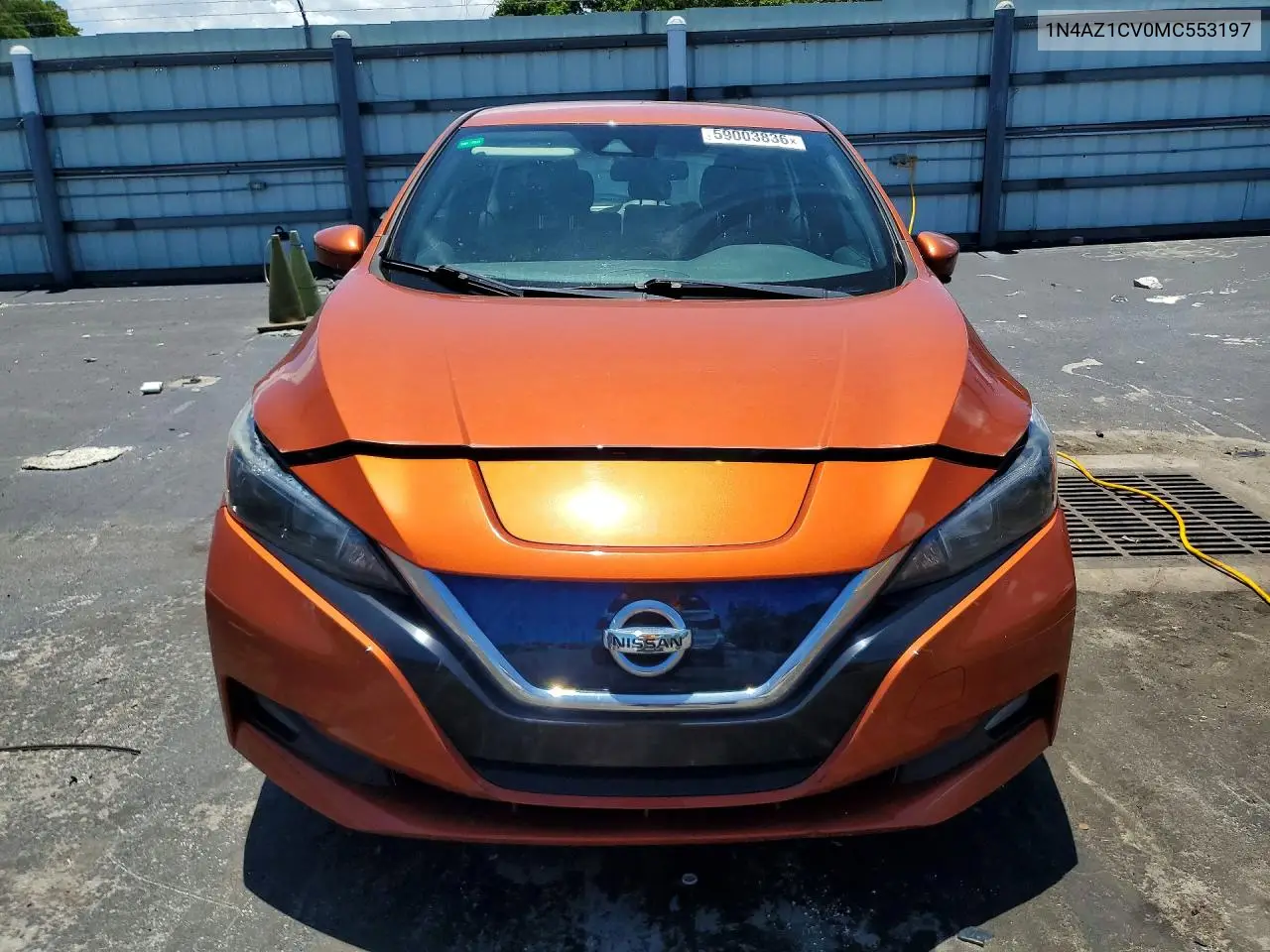 2021 Nissan Leaf Sv VIN: 1N4AZ1CV0MC553197 Lot: 59003836