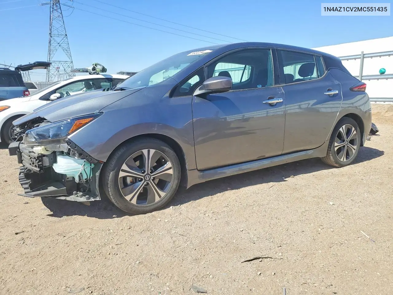 2021 Nissan Leaf Sv VIN: 1N4AZ1CV2MC551435 Lot: 59323426