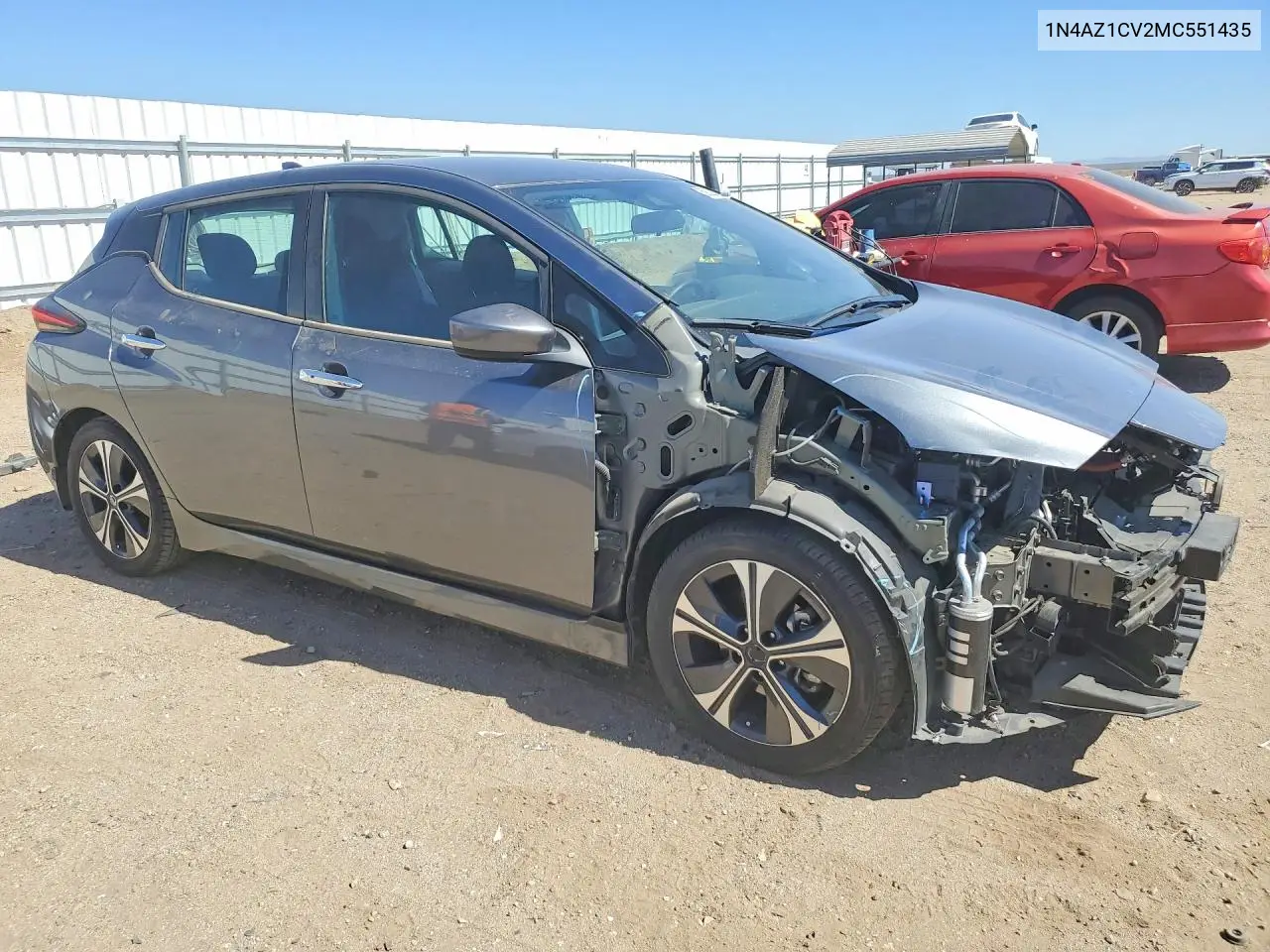 2021 Nissan Leaf Sv VIN: 1N4AZ1CV2MC551435 Lot: 59323426