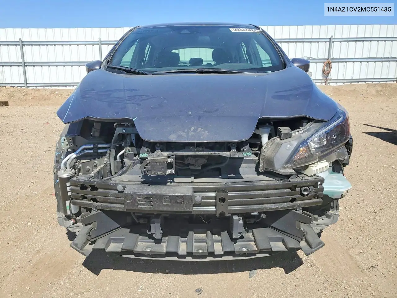 2021 Nissan Leaf Sv VIN: 1N4AZ1CV2MC551435 Lot: 59323426